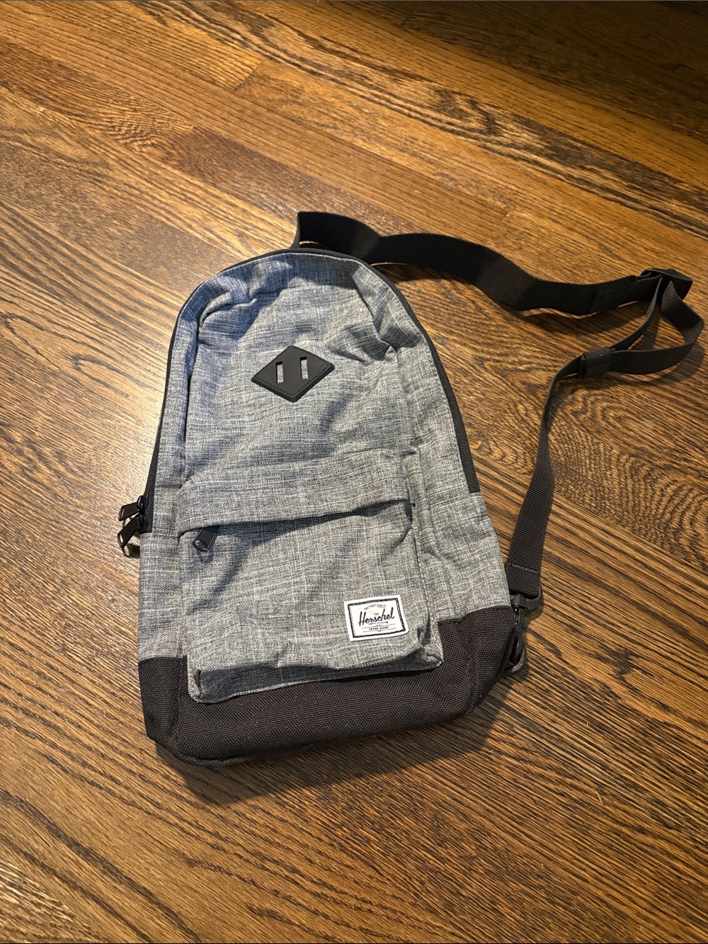 Herschel Supply Company Grey and Black Sling Bag
